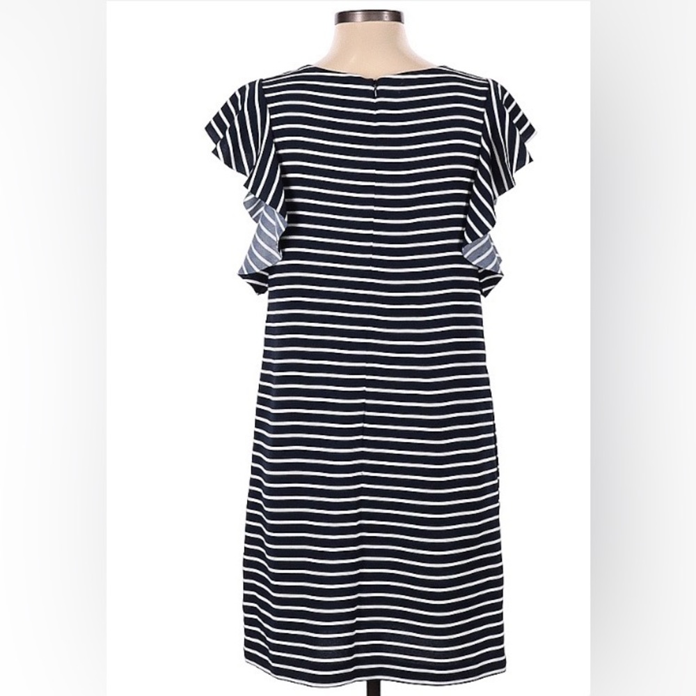Banana republic navy striped dress 6 tall